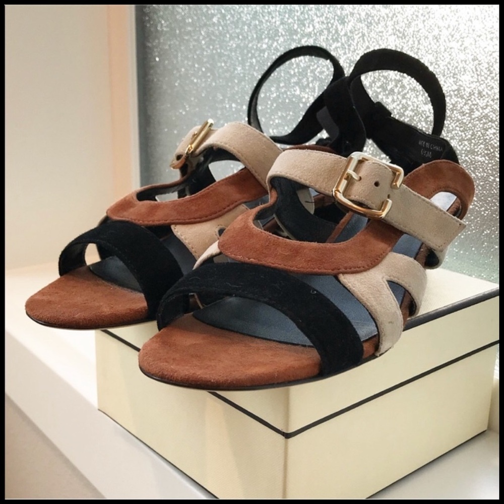 Rebecca Minkoff Suede Wedge Sandals - Picture 2 of 10